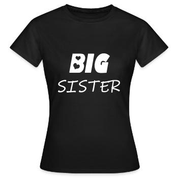 big sister - T-shirt Femme - noir - Devant - AI Model Female 172 dark (172cm)