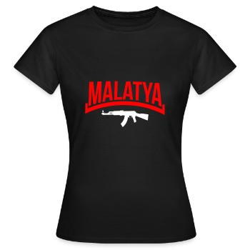 Malatya ak - Frauen T-Shirt - Schwarz - Vorne - AI Model Female 172 dark (172cm)
