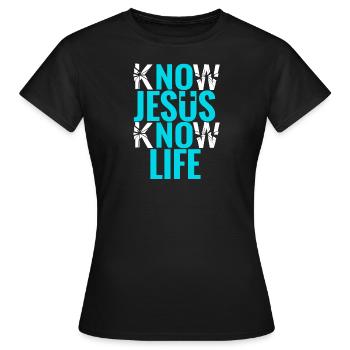 Jésus Christ - T-shirt Femme - noir - Devant - AI Model Female 172 dark (172cm)