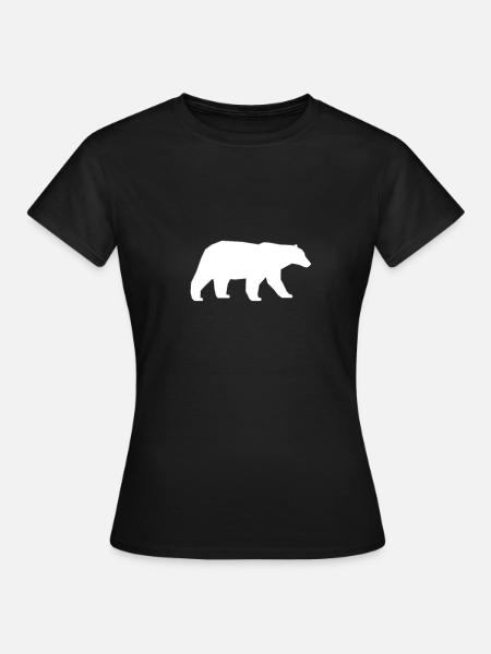 L'ours polaire - T-shirt Femme - noir