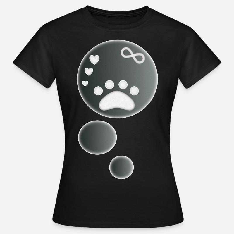 Animal Thoughts - Women's T-Shirt - black
