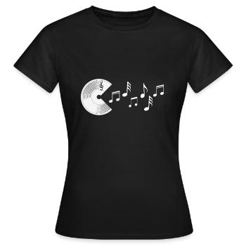 Musical note - Women's T-Shirt - black - Front - AI Model Female 172 dark (172cm)