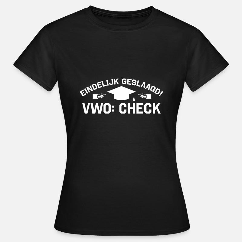 VWO check - Women's T-Shirt - black