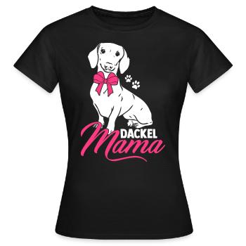 Dackel Mama Hundeliebhaber Dachshund Muttertag Dac - Frauen T-Shirt - Schwarz - Vorne - AI Model Female 172 dark (172cm)