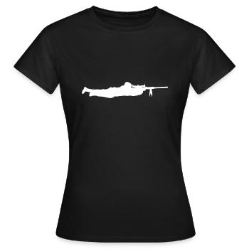 Military Sniper - Krieg - Waffen und Munition - Frauen T-Shirt - Schwarz - Vorne - AI Model Female 172 dark (172cm)