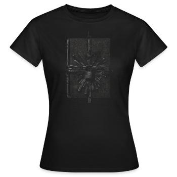 Conception des clés du secret - T-shirt Femme - noir - Devant - AI Model Female 172 dark (172cm)