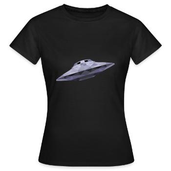 UFO - Women's T-Shirt - black - Front - AI Model Female 172 dark (172cm)
