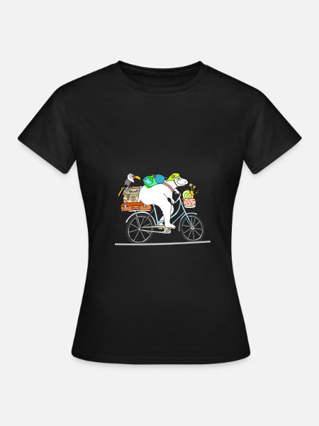 Biker Bear - off on vacation - Women's T-Shirt - black
