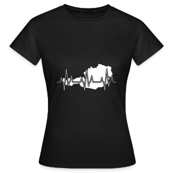 Autriche - T-shirt Femme - noir - Devant - AI Model Female 172 dark (172cm)