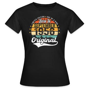 Septembre 1956 Jubilé 1956 Septembre - T-shirt Femme - noir - Devant - AI Model Female 172 dark (172cm)