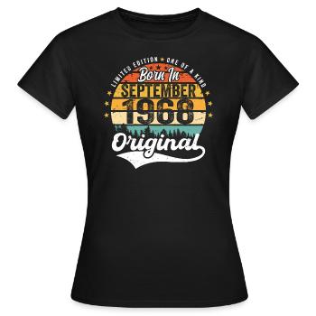 Septembre 1968 Jubilé 1968 Septembre - T-shirt Femme - noir - Devant - AI Model Female 172 dark (172cm)