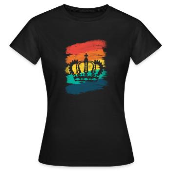 Royalty Crown Koenig Krone Prinz Queen - Frauen T-Shirt - Schwarz - Vorne - AI Model Female 172 dark (172cm)