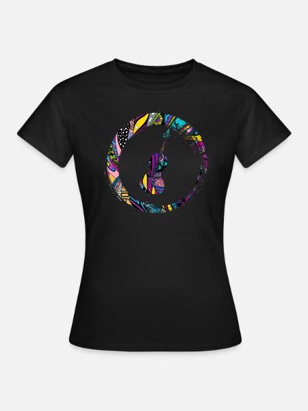 Sporty Hobby Leidenschaft Cello - Frauen T-Shirt - Schwarz