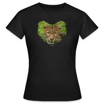 Jaguar s Intensity Heart - Women's T-Shirt - black - Front - AI Model Female 172 dark (172cm)