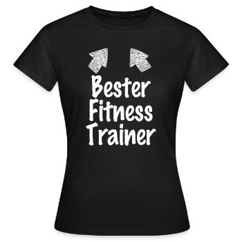 Meilleur entraîneur de fitness - T-shirt Femme - noir - Devant - AI Model Female 172 dark (172cm)