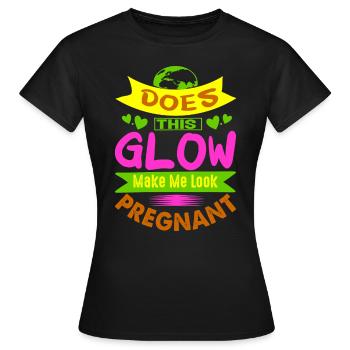 Mère Enceinte Bébé Nourrisson T-shirt Maman - T-shirt Femme - noir - Devant - AI Model Female 172 dark (172cm)