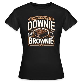 Dicton Brownie - T-shirt Femme - noir - Devant - AI Model Female 172 dark (172cm)