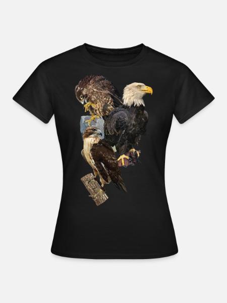 Raubvogel - Frauen T-Shirt - Schwarz