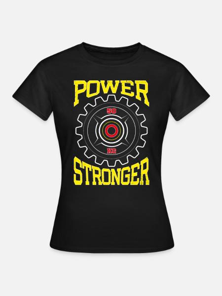 Stärkere Leistung - Frauen T-Shirt - Schwarz