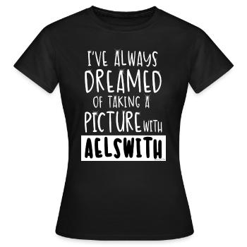 Picture with Aelswith - T-shirt Femme - noir - Devant - AI Model Female 172 dark (172cm)
