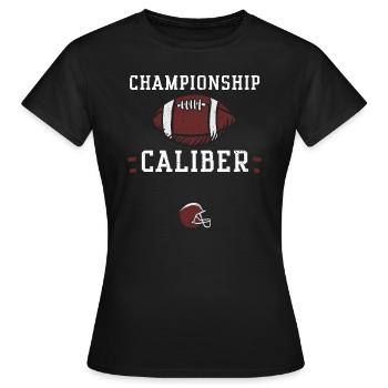 Calibre championnat - Football - T-shirt Femme - noir - Devant - AI Model Female 172 dark (172cm)