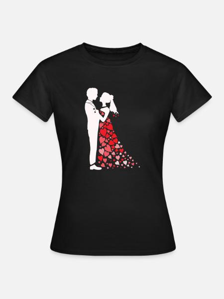 Mariage d'amour - T-shirt Femme - noir