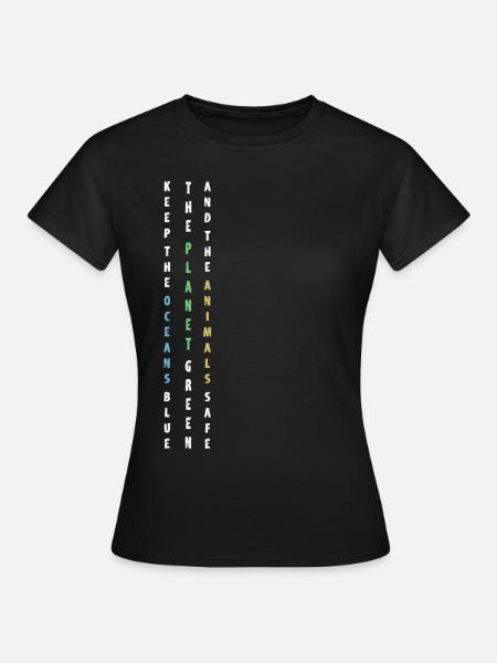 Environnement environnement environnement écologique - T-shirt Femme - noir