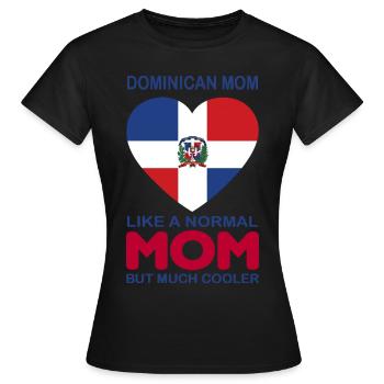 Dominikanische Republik - Frauen T-Shirt - Schwarz - Vorne - AI Model Female 172 dark (172cm)