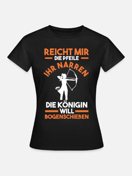 Bogenschützein Bogenschießen - Frauen T-Shirt - Schwarz