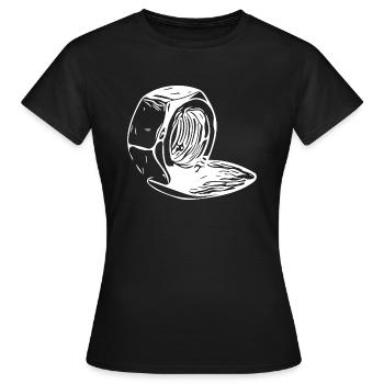 Screw nut vertically melted - Women's T-Shirt - black - Front - AI Model Female 172 dark (172cm)