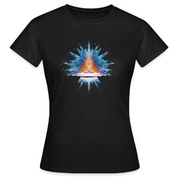 Yoga, Spiritualité, Liberté et Relaxation - T-shirt Femme - noir - Devant - AI Model Female 172 dark (172cm)