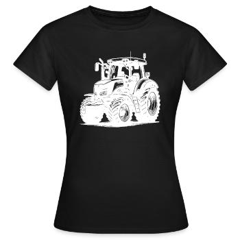 Grand Acre Tracteur Tracteur De Machines Agricoles - T-shirt Femme - noir - Devant - AI Model Female 172 dark (172cm)