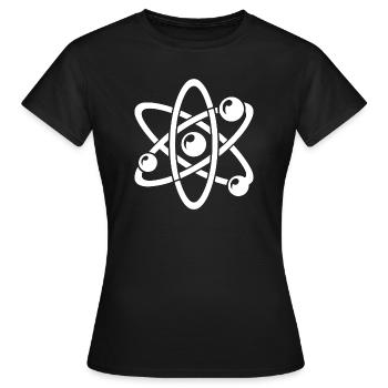 Physique du noyau atomique Atome Électron Modèle atomique - T-shirt Femme - noir - Devant - AI Model Female 172 dark (172cm)