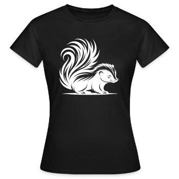 Bébé mouffette câlin - T-shirt Femme - noir - Devant - AI Model Female 172 dark (172cm)