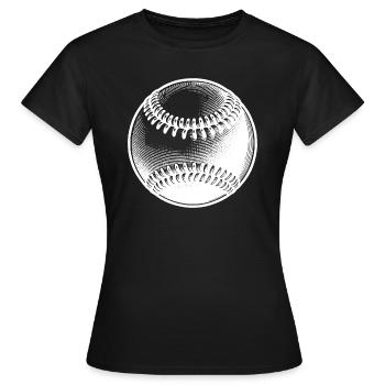 Baseball pour les joueurs de baseball et les fans de baseball - T-shirt Femme - noir - Devant - AI Model Female 172 dark (172cm)