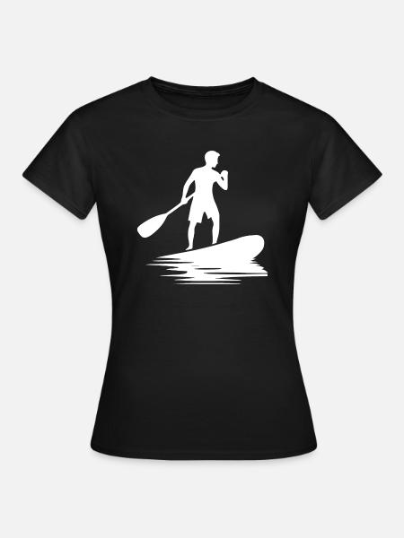 Stand Up Paddling and Board Paddle Training - Women's T-Shirt - black