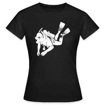Équipement de formation Scuba Diver Scuba Diver - T-shirt Femme - noir - Devant - AI Model Female 172 dark (172cm)