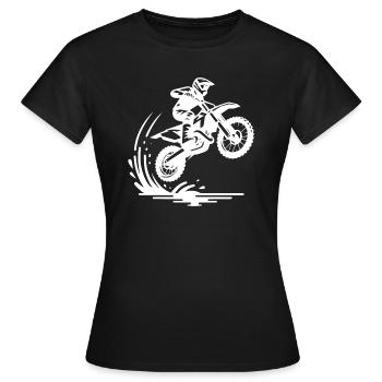 Gelände Maschine im Deck - Frauen T-Shirt - Schwarz - Vorne - AI Model Female 172 dark (172cm)