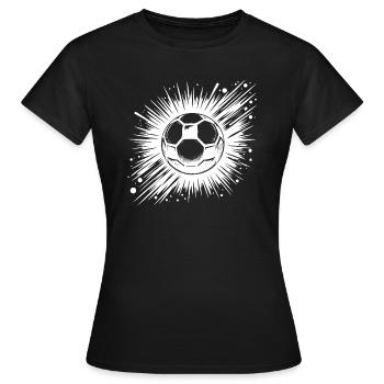 Logo impressionnant du club de tir de football - T-shirt Femme - noir - Devant - AI Model Female 172 dark (172cm)