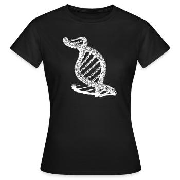 Unusual Necklaces DNA Necklace - Women's T-Shirt - black - Front - AI Model Female 172 dark (172cm)