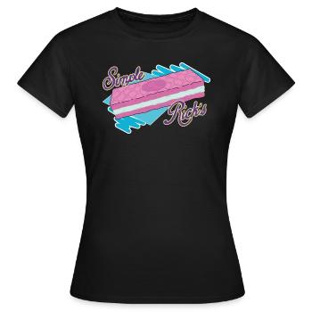 Rick Et Morty Gaufrette Simple Rick's - T-shirt Femme - noir - Devant - AI Model Female 172 dark (172cm)