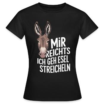 Donkey Donkey Mule Muli - Women's T-Shirt - black - Front - AI Model Female 172 dark (172cm)