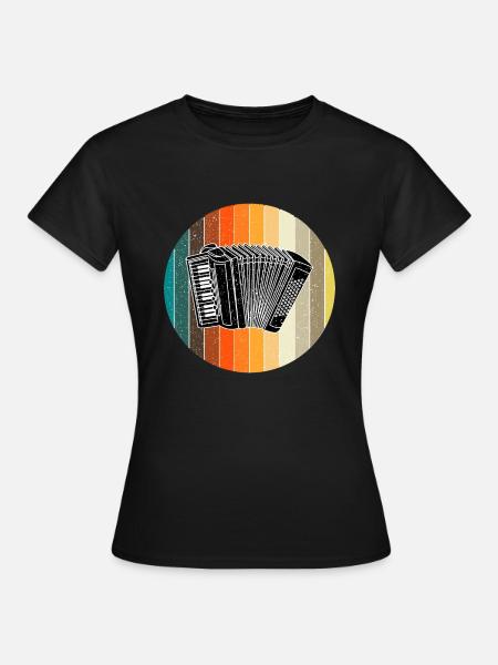 Zieharmonika - Frauen T-Shirt - Schwarz