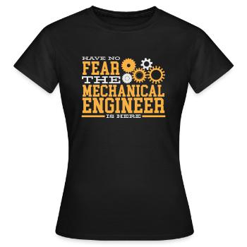 Génie mécanique génie mécanique Messieurs - T-shirt Femme - noir - Devant - AI Model Female 172 dark (172cm)