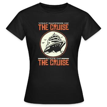 Cruise Cruise Cruise Ship Gift - Women's T-Shirt - black - Front - AI Model Female 172 dark (172cm)