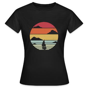 Violoncelle de violoncelle rétro violoncelle - T-shirt Femme - noir - Devant - AI Model Female 172 dark (172cm)