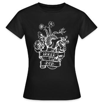Maman encrée / Tatouage / Maman tatouée - T-shirt Femme - noir - Devant - AI Model Female 172 dark (172cm)