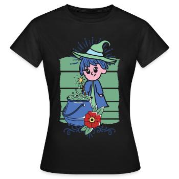 Apprenti sorcier - T-shirt Femme - noir - Devant - AI Model Female 172 dark (172cm)