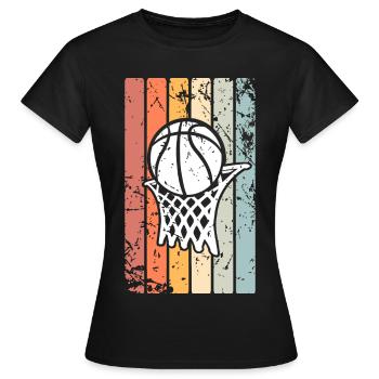 Basketball Basketballer - Frauen T-Shirt - Schwarz - Vorne - AI Model Female 172 dark (172cm)