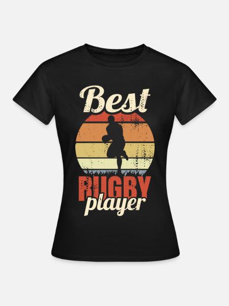 Best Rugby Player - Frauen T-Shirt - Schwarz
